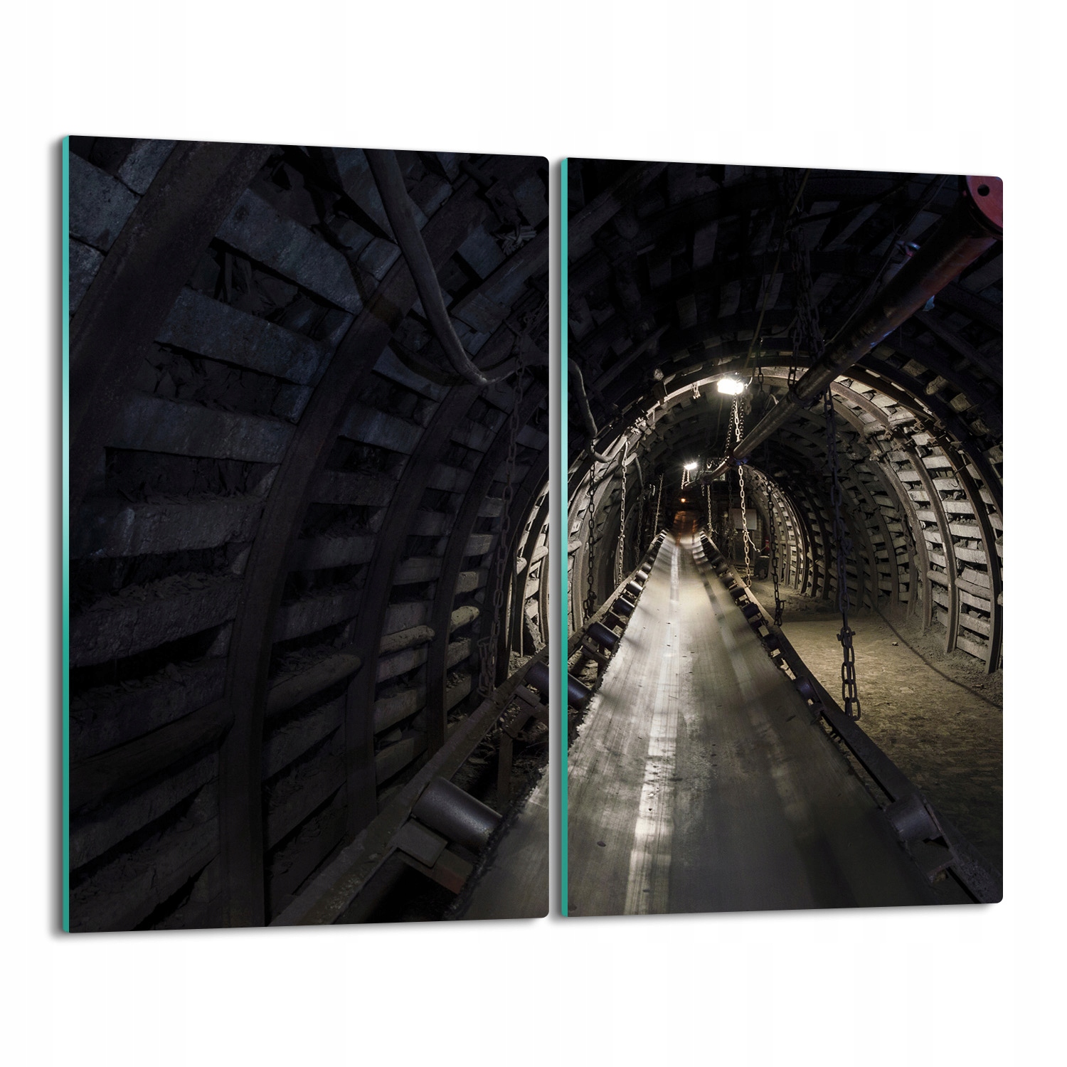 Kryt na indukční varnou desku Tunel chodba 2x 30x52