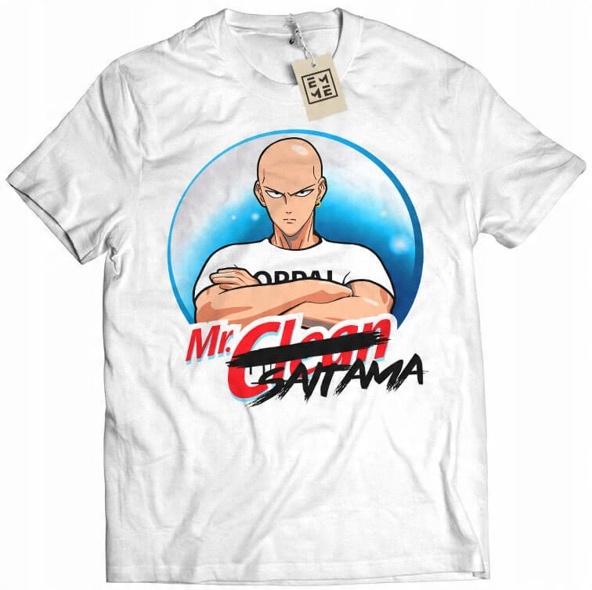 

Koszulka Mr Clean Saitama One Punch Man biała XL