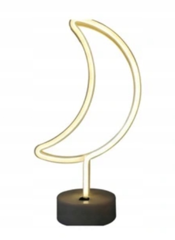LAMPKA LED NEON-OWA 3D KSIĘŻYC MOON LAMPA BATERIE