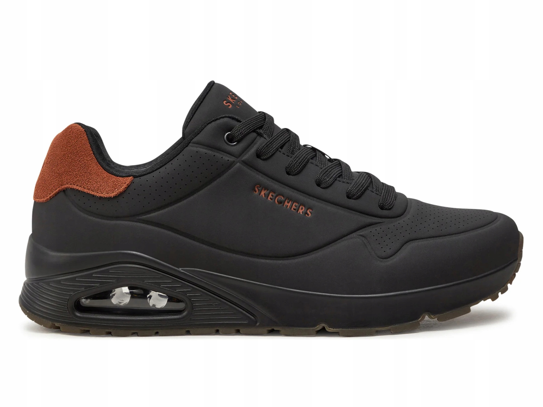 Pánské boty Skechers Uno 183004-BBK sportovní černé pohodlné tenisky 43