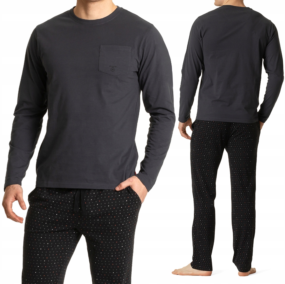 Pánské pyžamo 100% bavlna Atlantic NMP-361 XXL