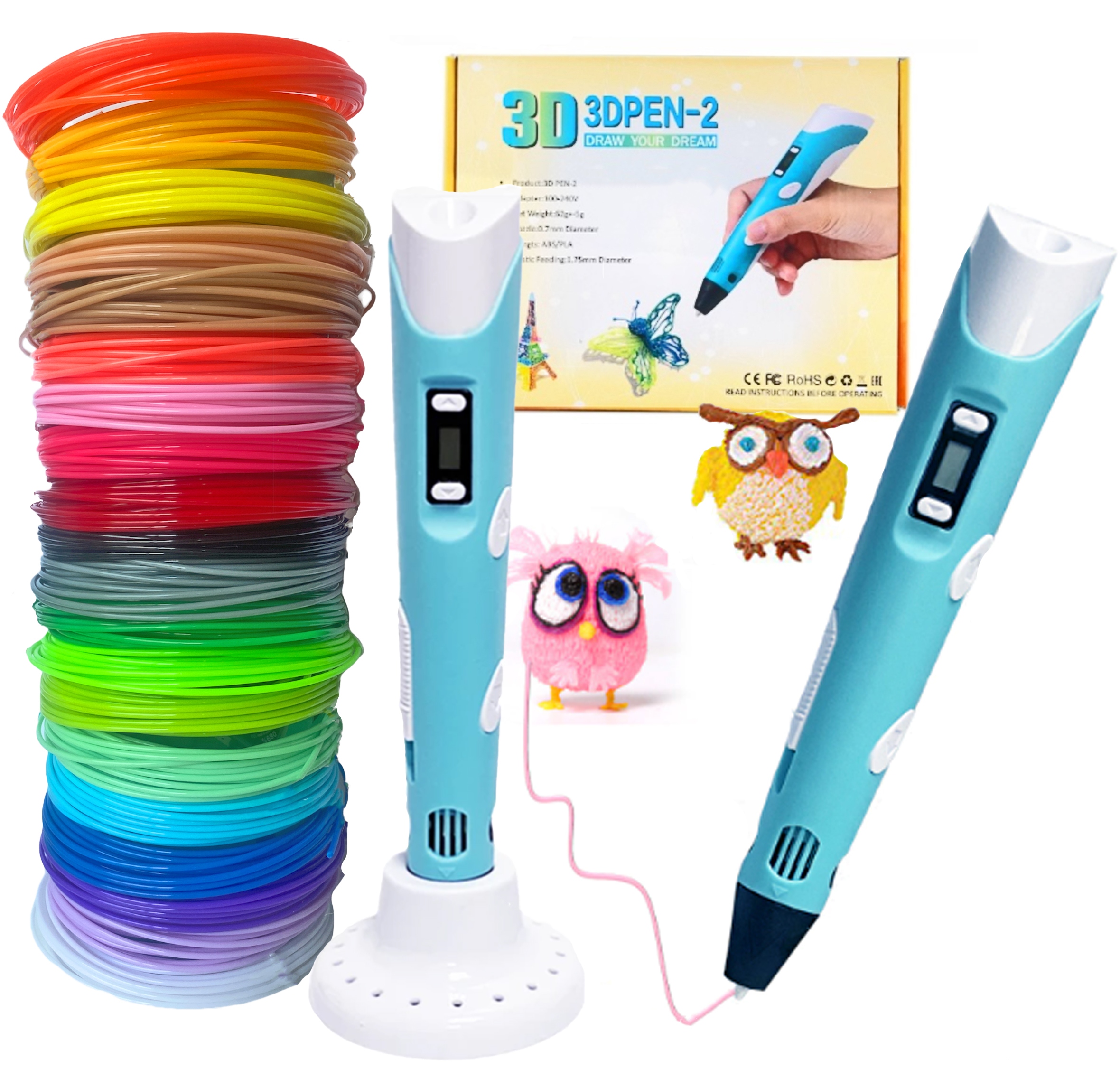 

Drukarka Długopis 3D Pen 2 Zestaw Wkłady 125M
