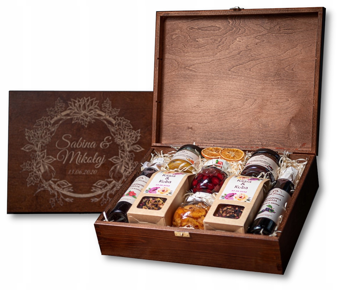 Levně Dárková Krabička s velkou sadou zavařeninových čajů