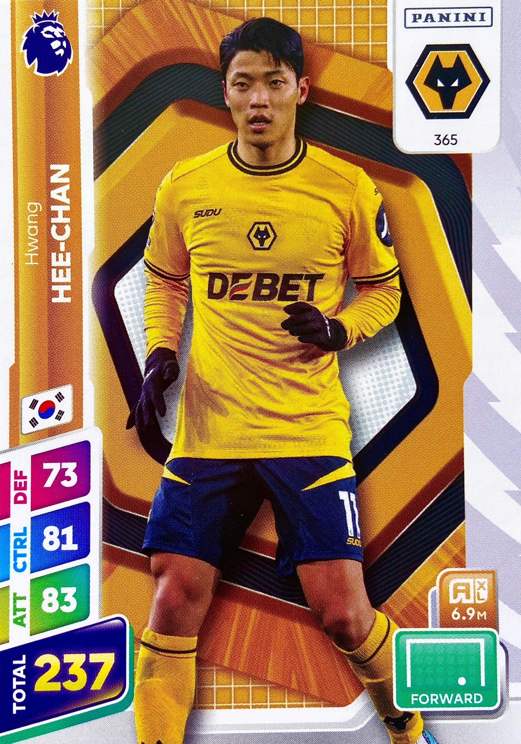 Premier League Plus 2025 Base 365 Hwang Hee-chan Wolverhampton