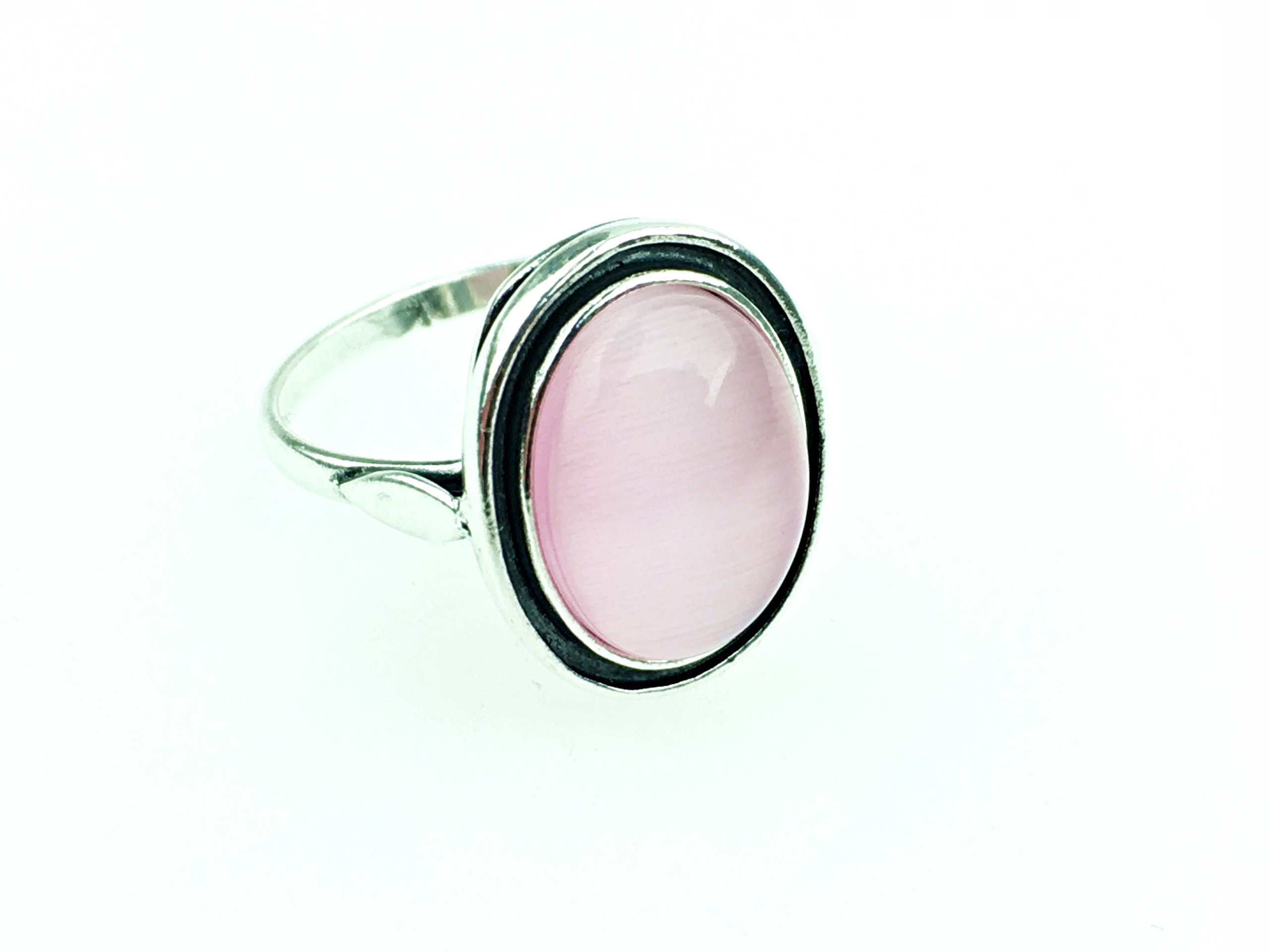 

srebrny pierścionek uleksyt różowy 925 rozmiary