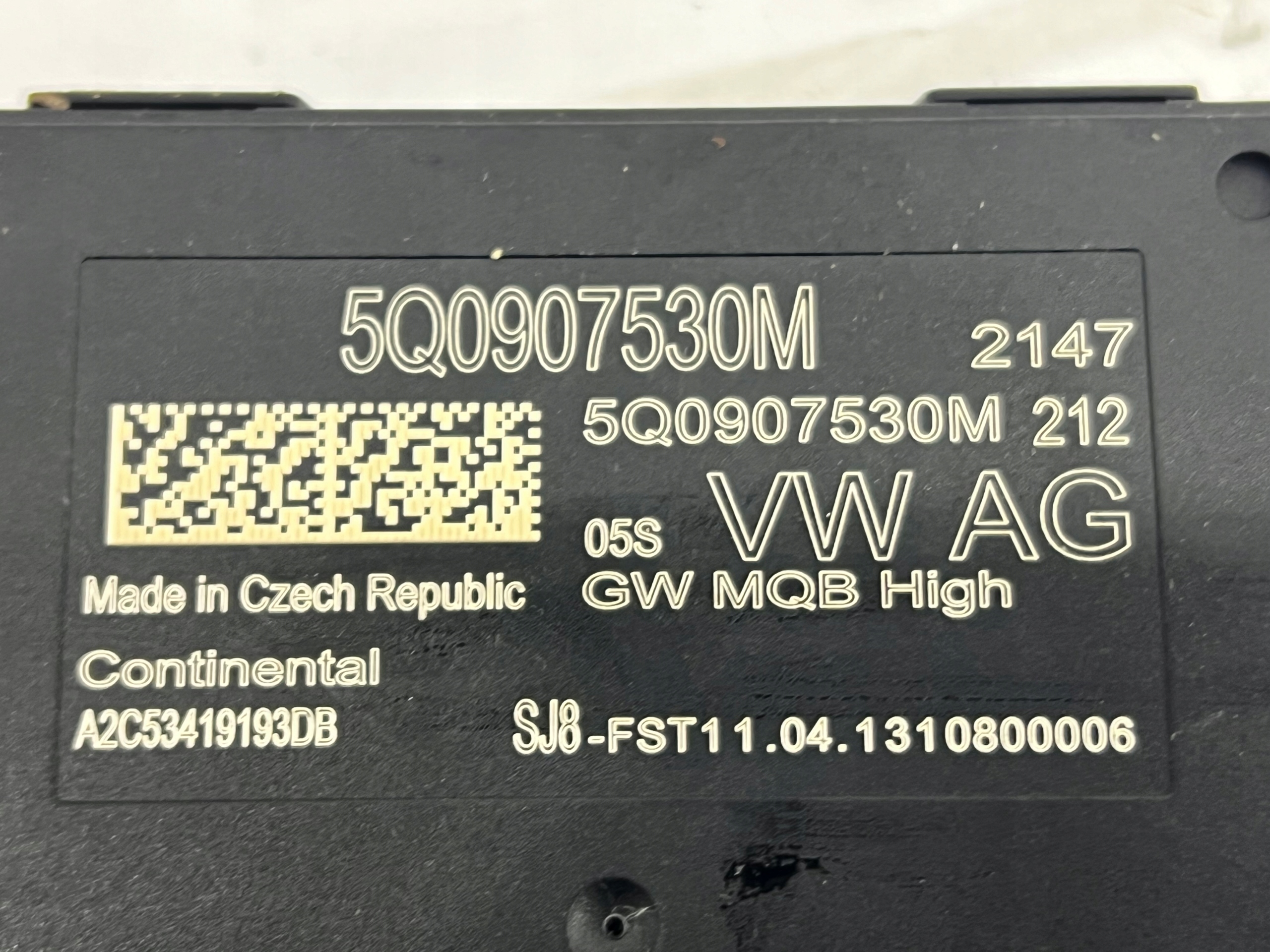 module control unit GATEWAY AUDI A3 8V GOLF VII LEON III 5Q0907530M