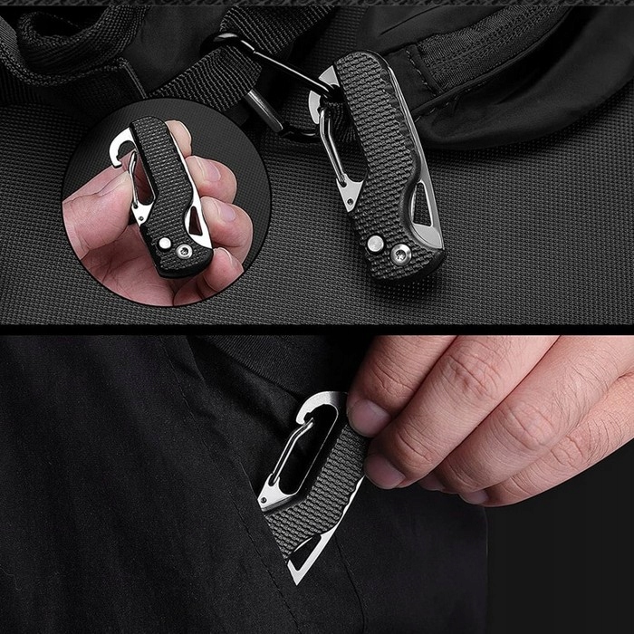 NÓŻ NOŻYK DO PACZEK SURVIVALOWY BRELOK RATUNKOWY SCYZORYK Marka inna marka