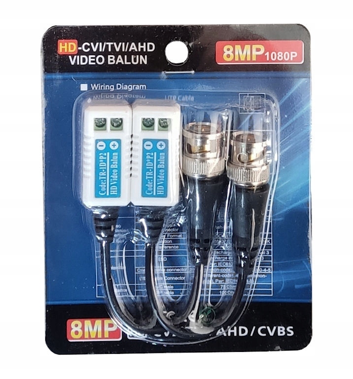 TRANSMISJA WIDEO DO KAMER PO SKRĘTCE UTP ZŁĄCZA MAX 8 MPX