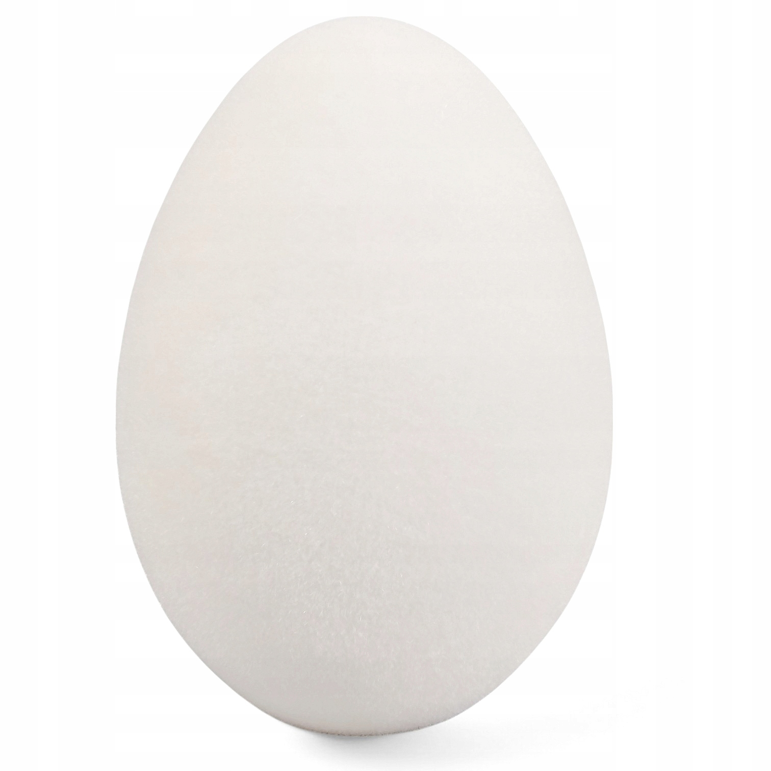 Vajíčko Bílé Flokované Velké Vajíčko 40 cm Dekorativní Figurka