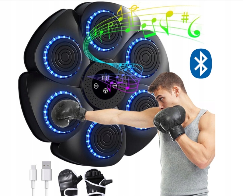 Music Boxing Hudební Boxovací Stroj, Tréninková Bluetooth Hudba, Hra