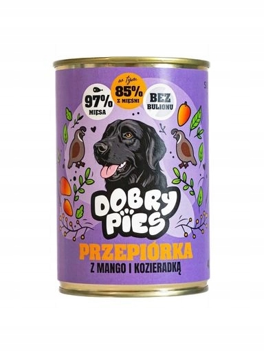 4 x Dobry Pies křepelka, mango, pískavice 400 g