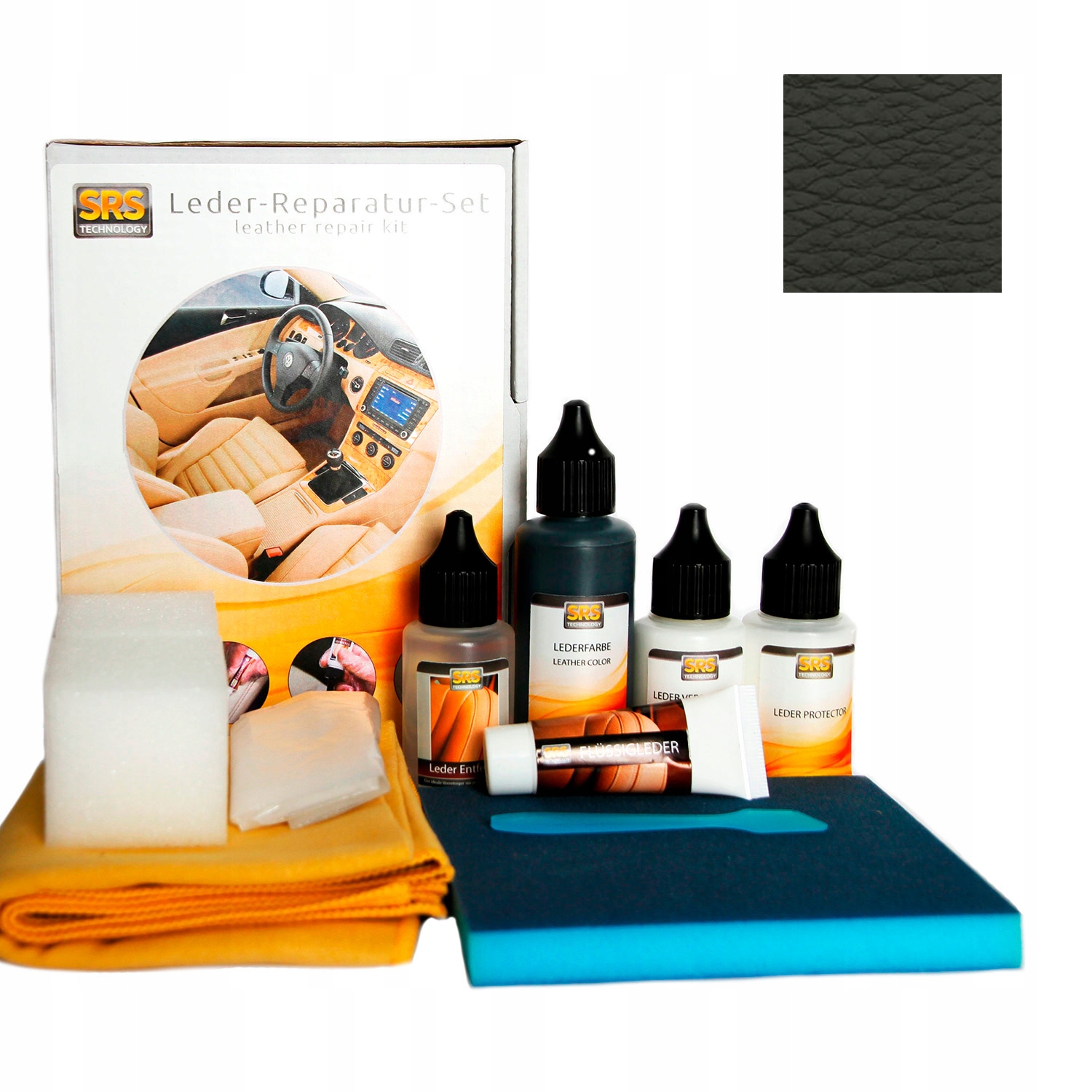 Краска ремонт кожи обивки Merc anthrazit