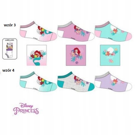 

Skarpetki stopki Disney Princess 3PAK 27/30 wzór 3
