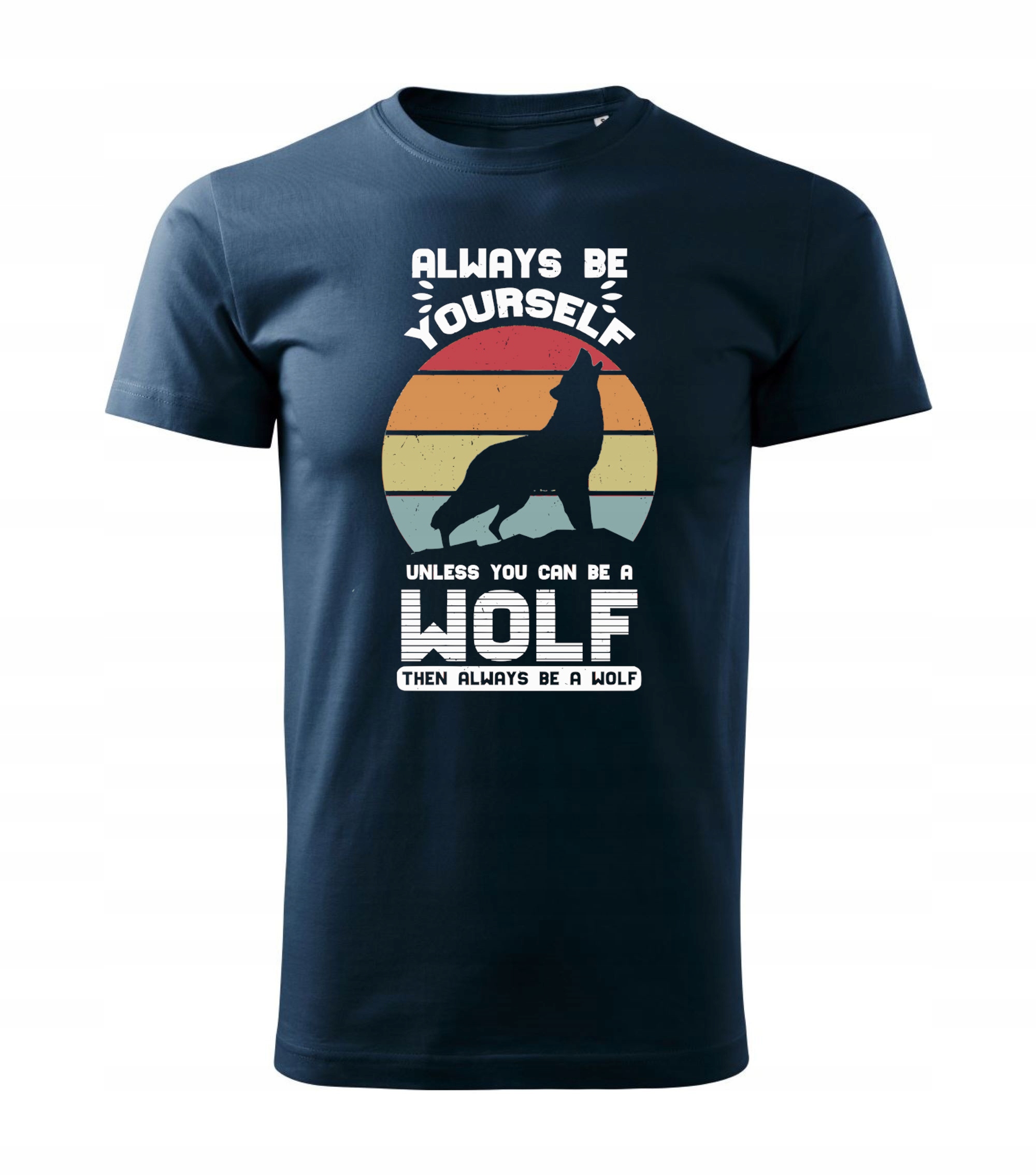 

Koszulka Z Wilkiem Wilk Wolf Męska L