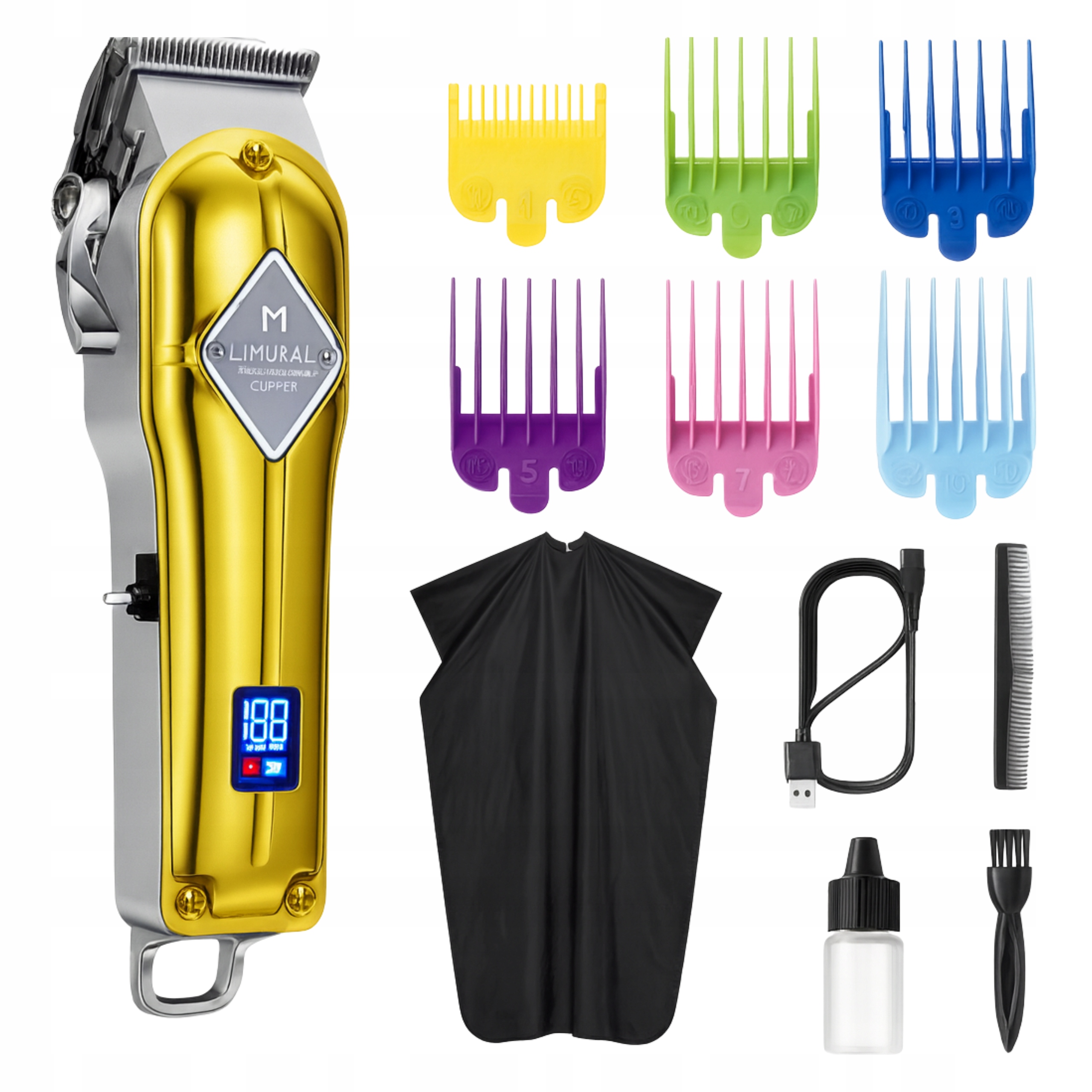 Elektrický zastřihovač vlasů Limural K11S Gold pro muže