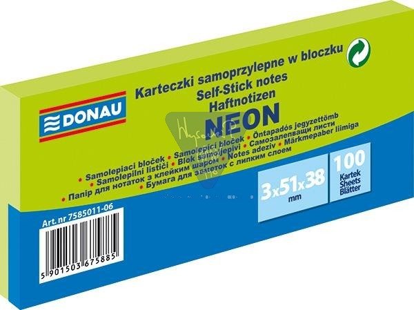 

Bloczek samop. Donau 38x51 3x100szt neon zielony