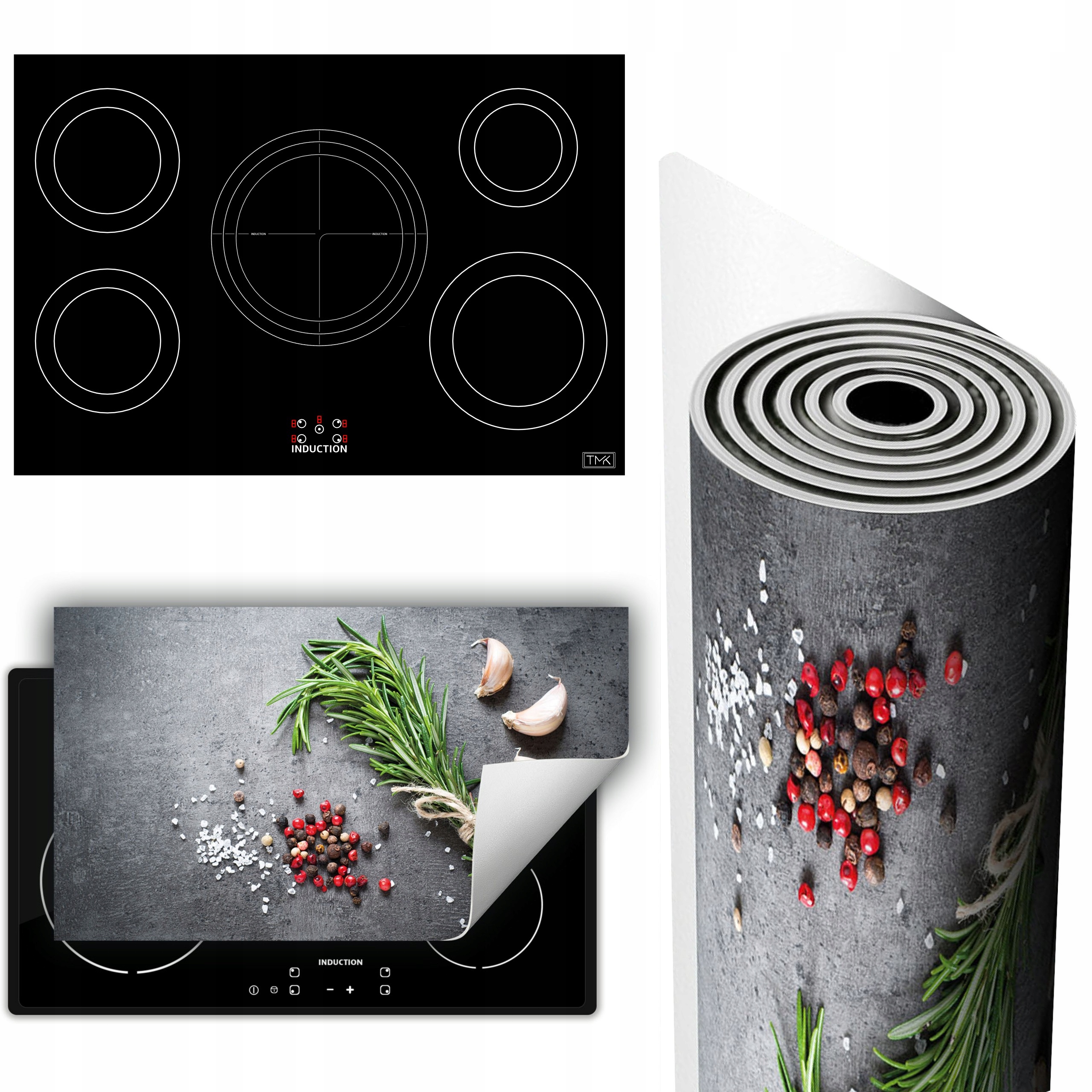 Vinylová Podložka Ochrana Kuchyňské Desky 90x52 Břidlice koření