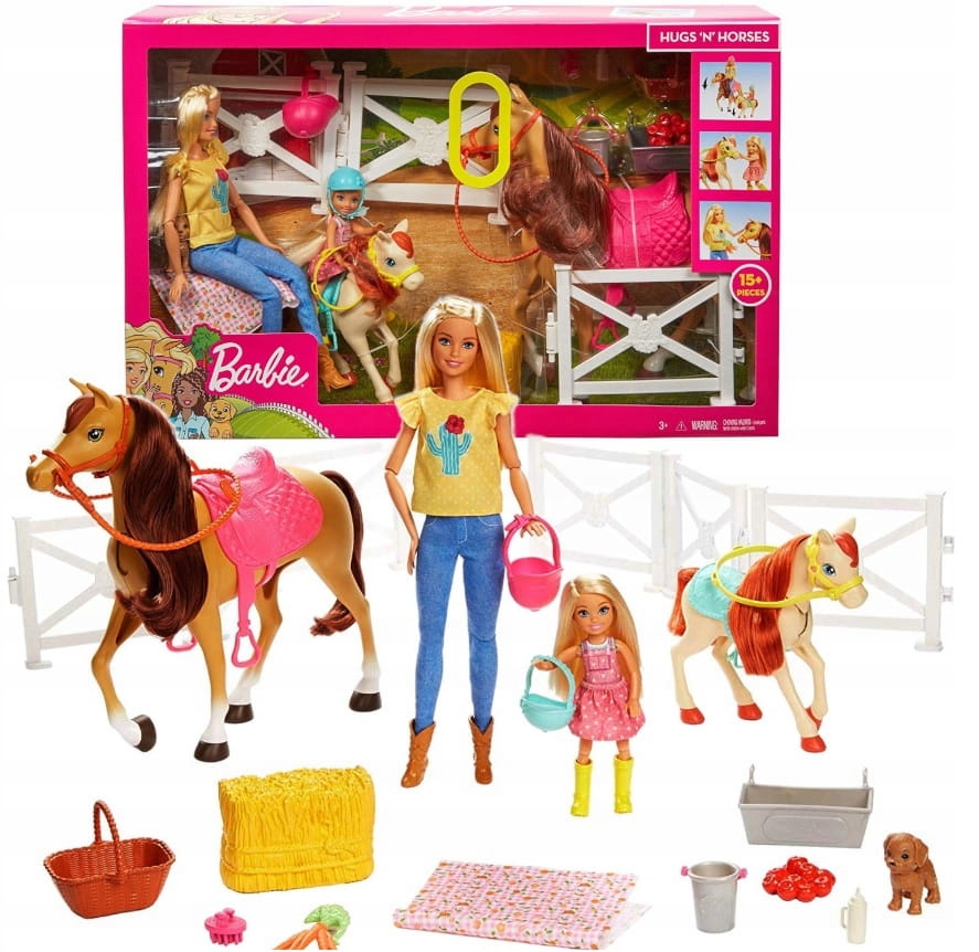 

Barbie Stadnina koni zestaw z lalkami FXH15