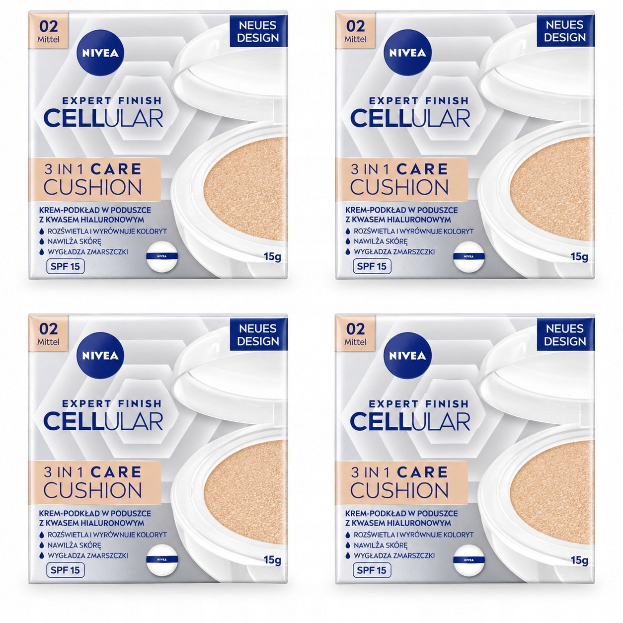 Nivea Cellular 3V1 Protivráskový krém Podkladová Báze v polštáři 02 15 g x4