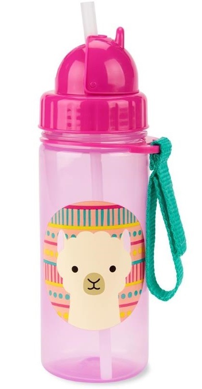 LAMA bidon ze słomką chowaną SKIP HOP zoo 390 ml