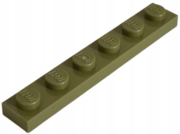 

Lego 6278089 3666 1x6 Płytka Olive Green