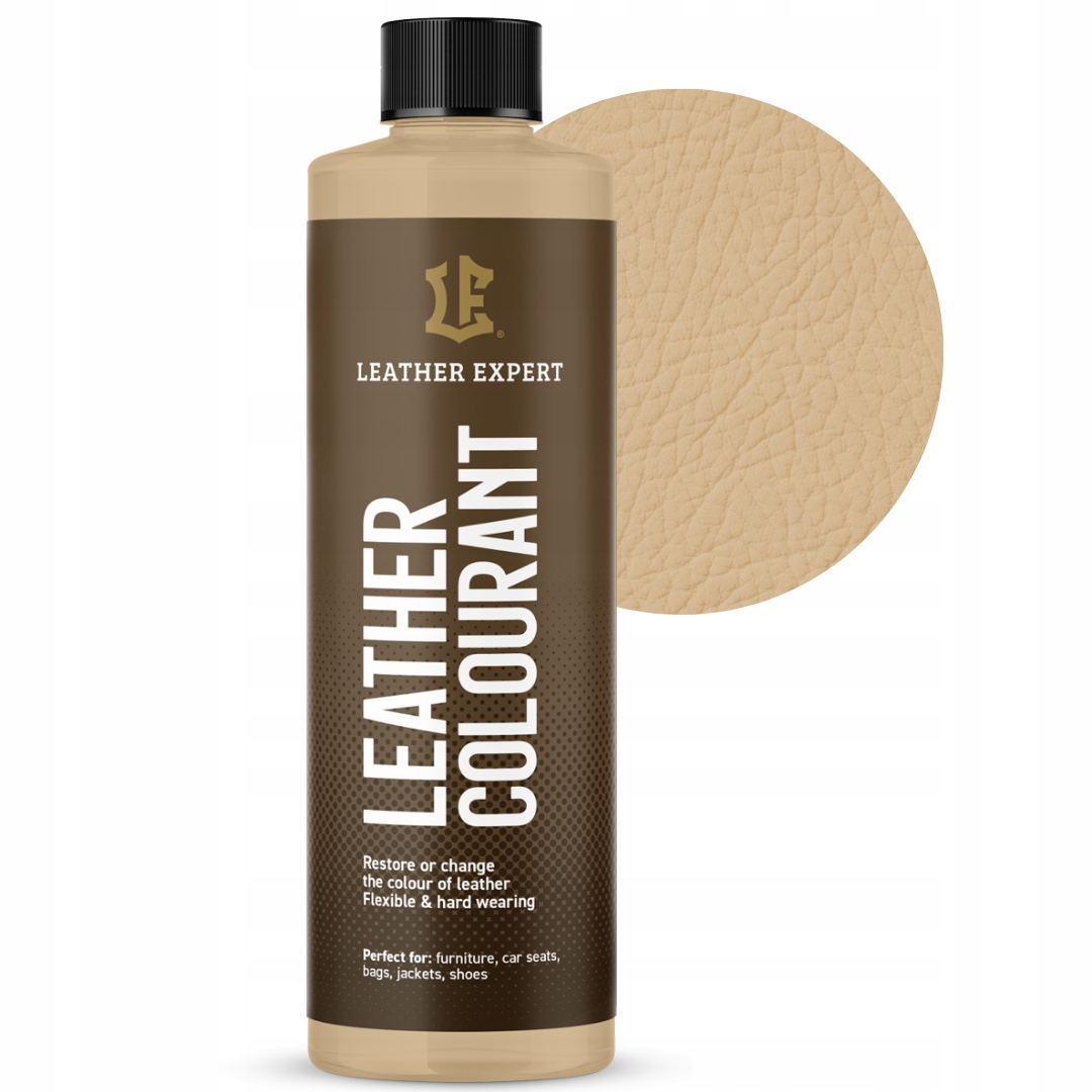 Farba do skóry naturalnej i do ekoskóry Beige 250ml Leather Expert 201