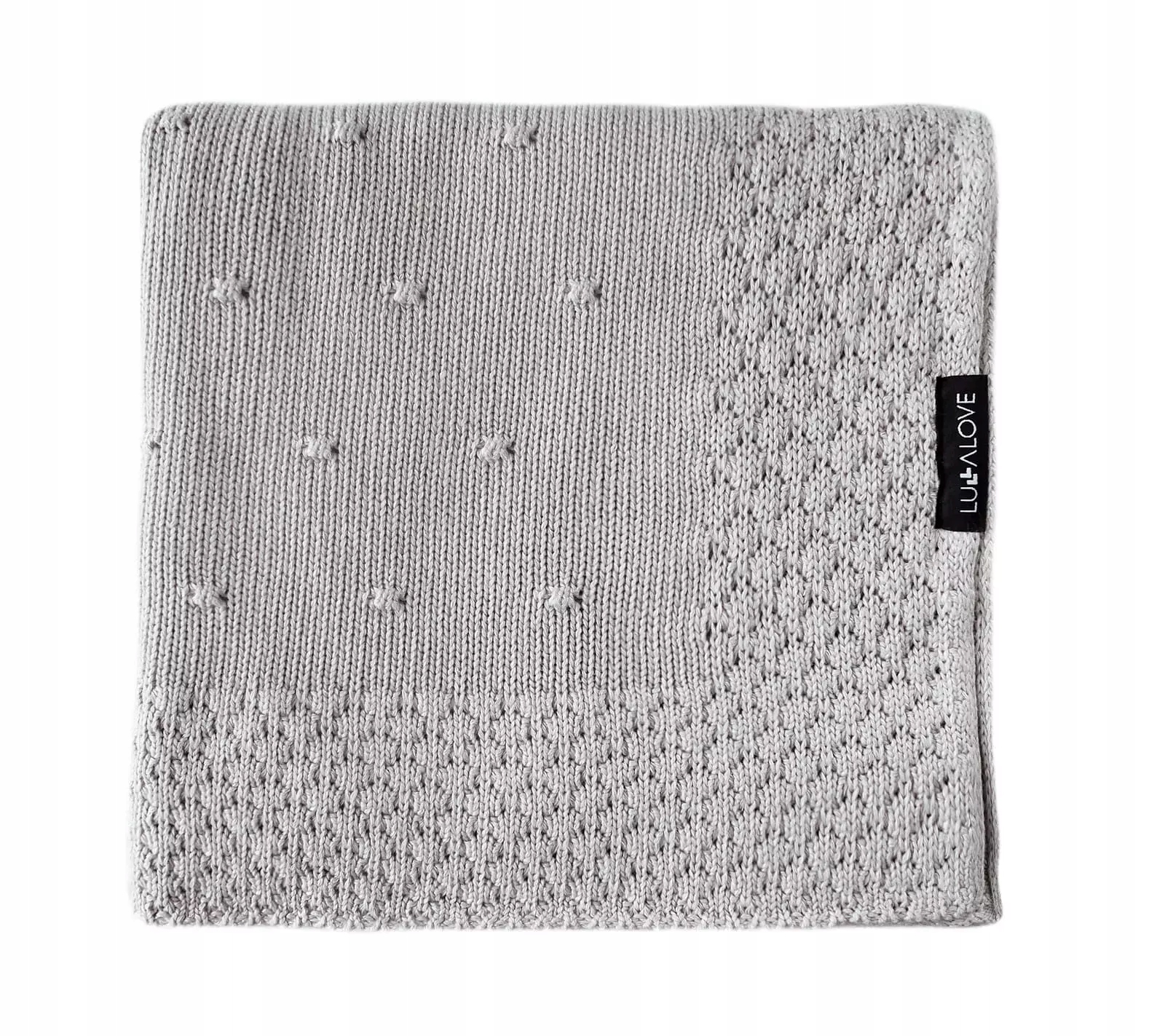 Bambusowy koc - popcorn szary 80x100 cm Lullalove