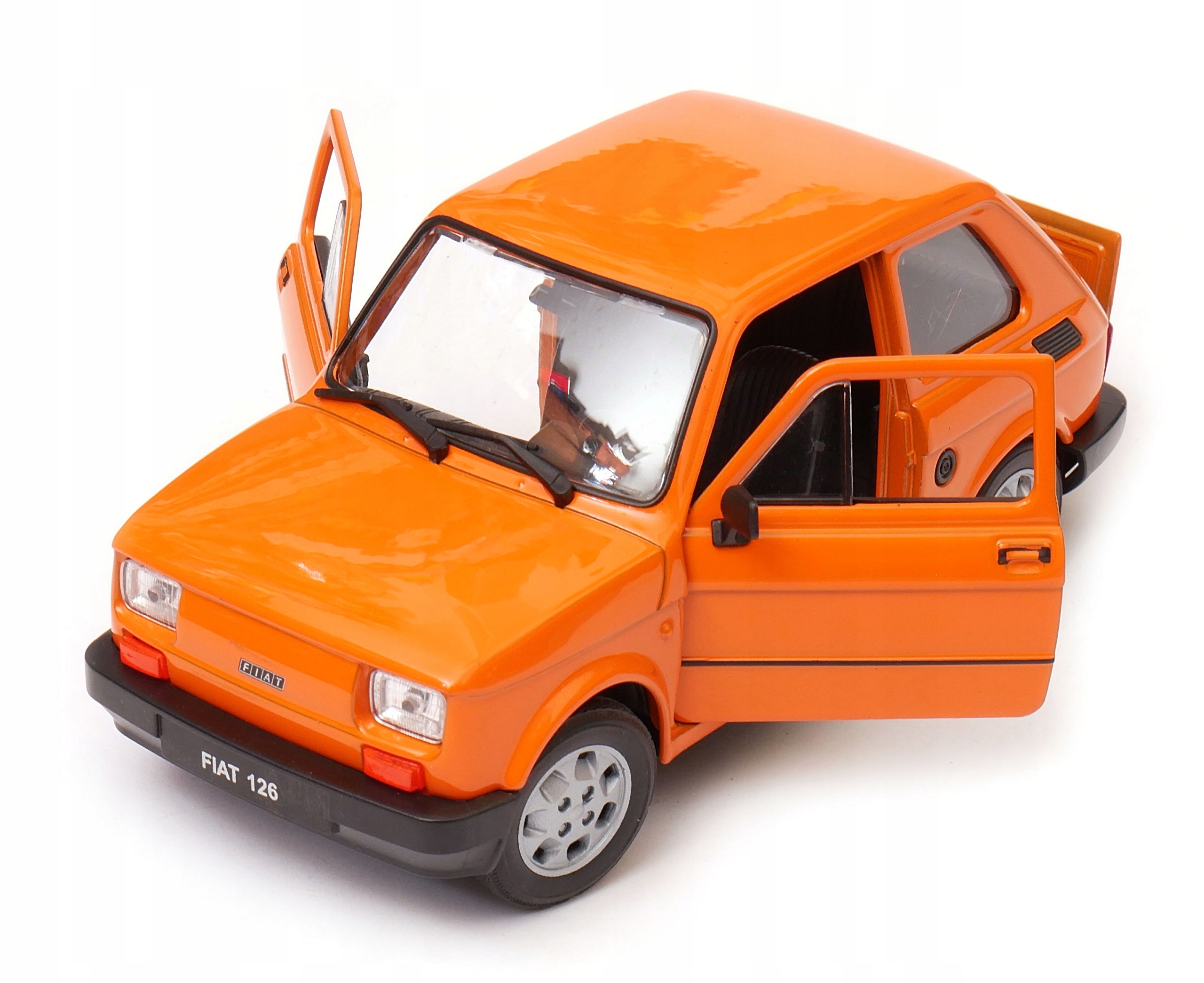 Fiat 126p batole miminko kašlání Prl 1:21 oranžové