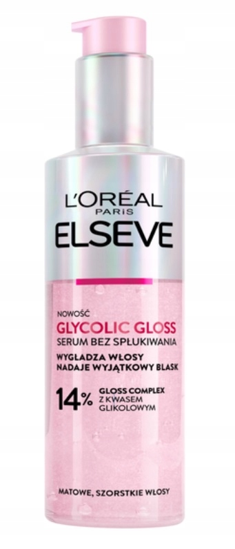 L'oréal Paris Elseve Glycolic Gloss sérum na vlasy, vyhlazující,