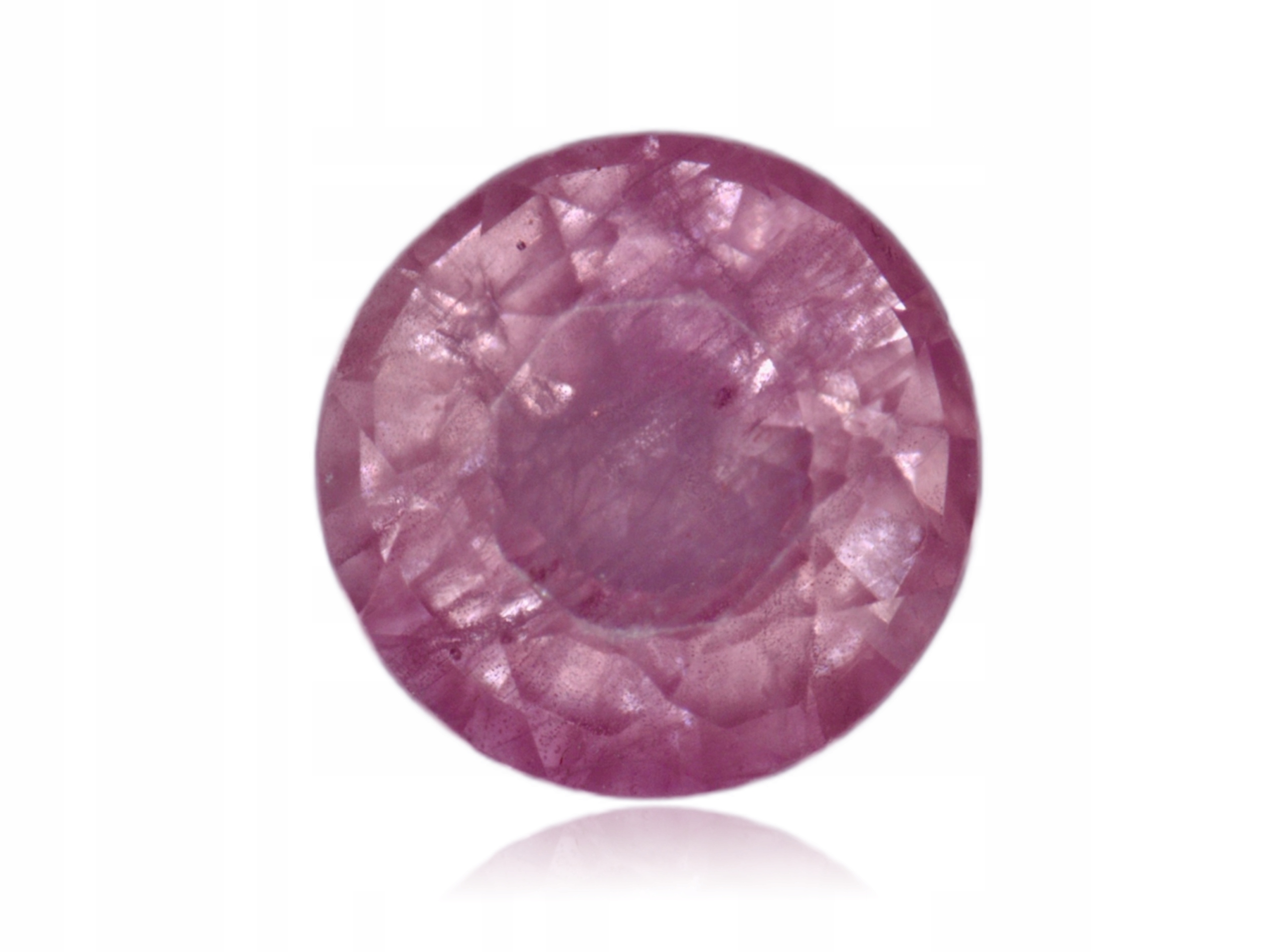 Safír 0.32ct Růžový Kulatý eCertifikát Wbd