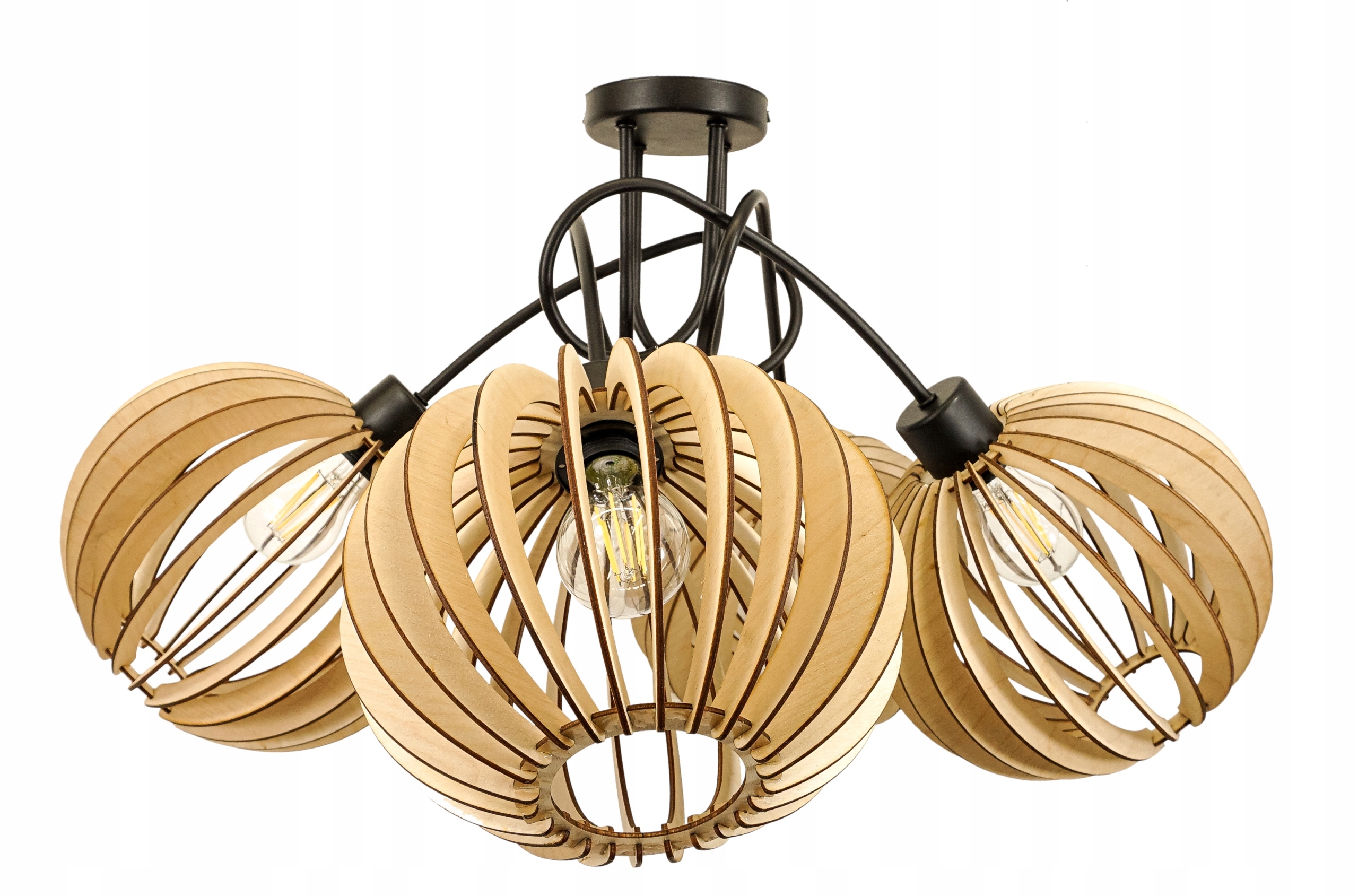 Závěsná Stropní Lampa Loft 4x Hustá Koule