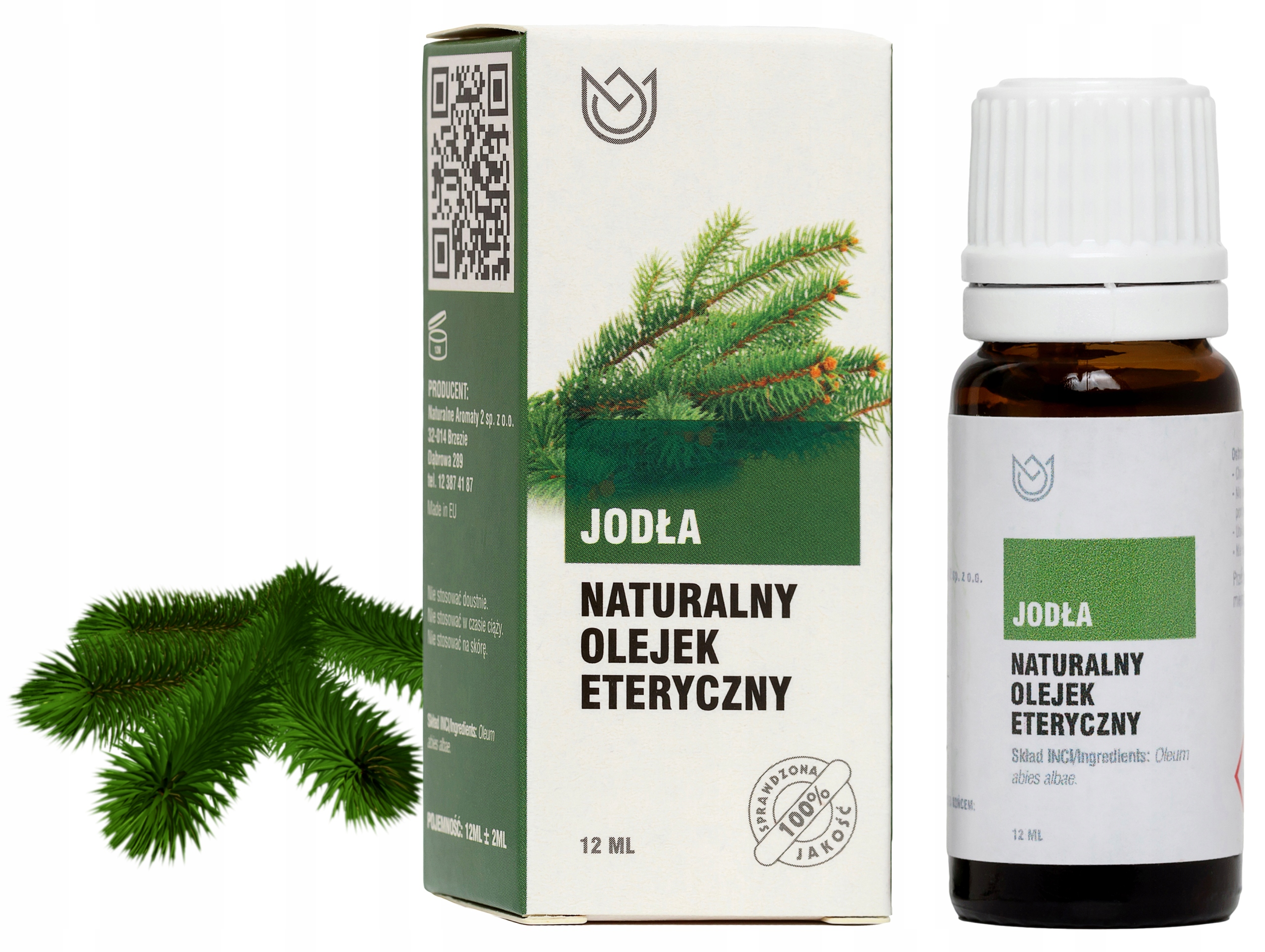 

Jodła Olejek Eteryczny 12 ml, Jodłowy