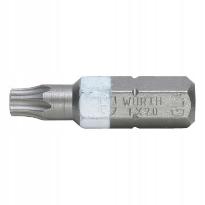

Bit Grot TX20 Torx Biały 1/4 Cala 25 MM Wurth