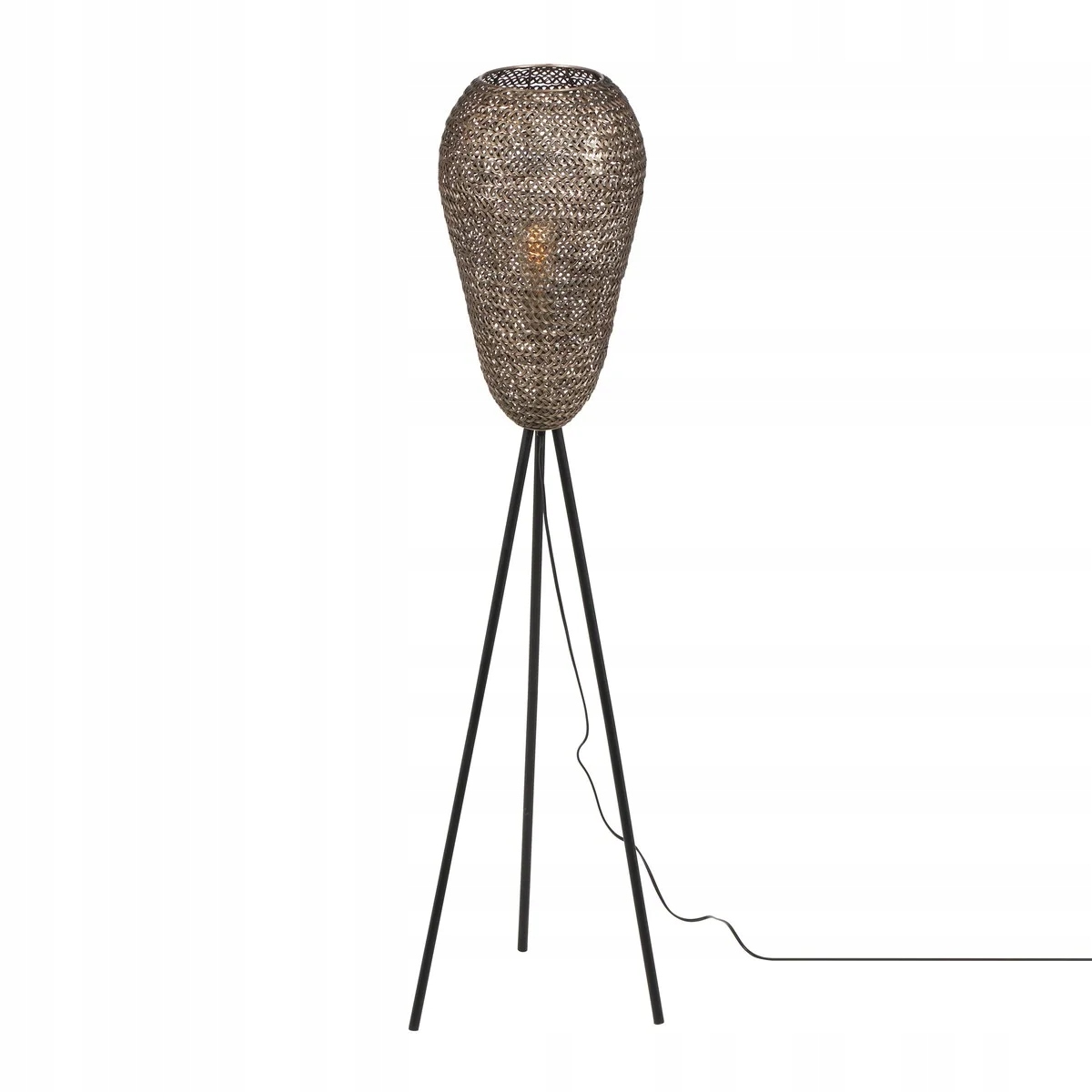 Lampa Trio Ziva Trojnožka 140 cm E27 10W Industriálna mosadz