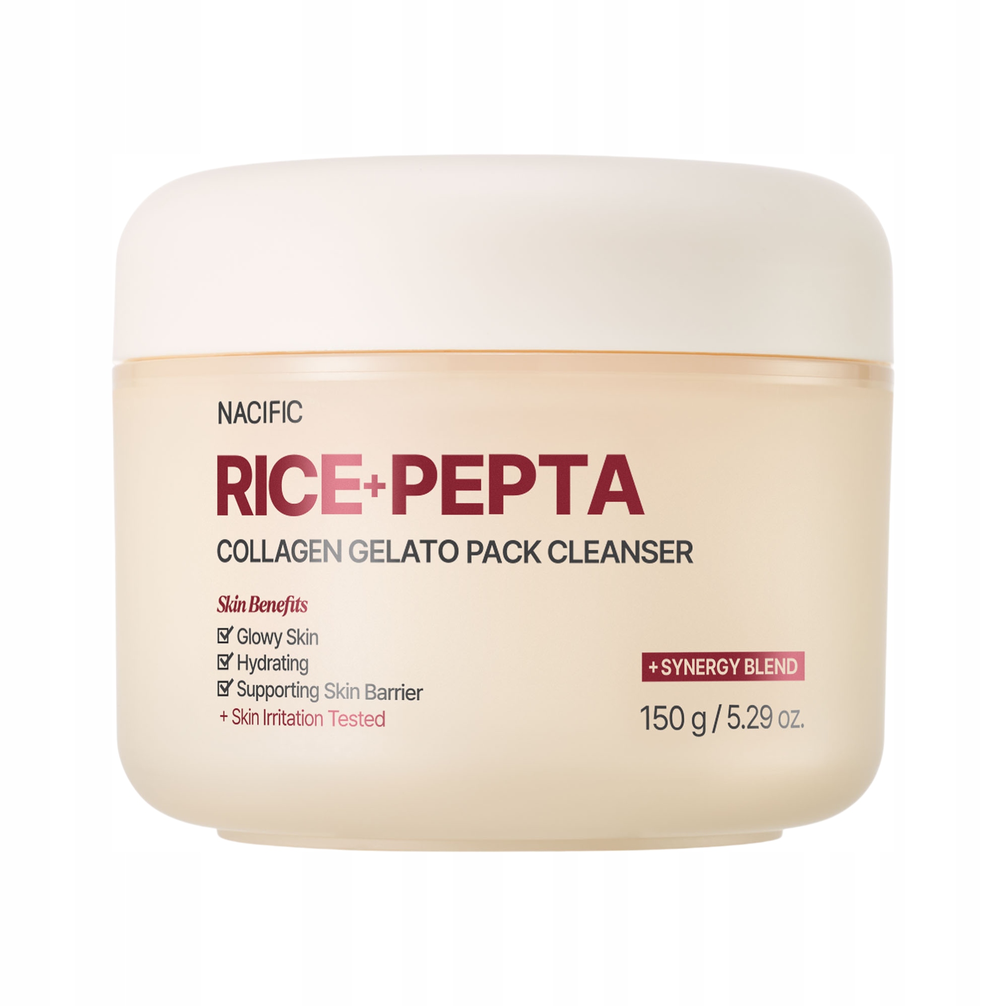 Nacific Rice+pepta Collagen Čisticí maska a gel na mytí obličeje 2v1