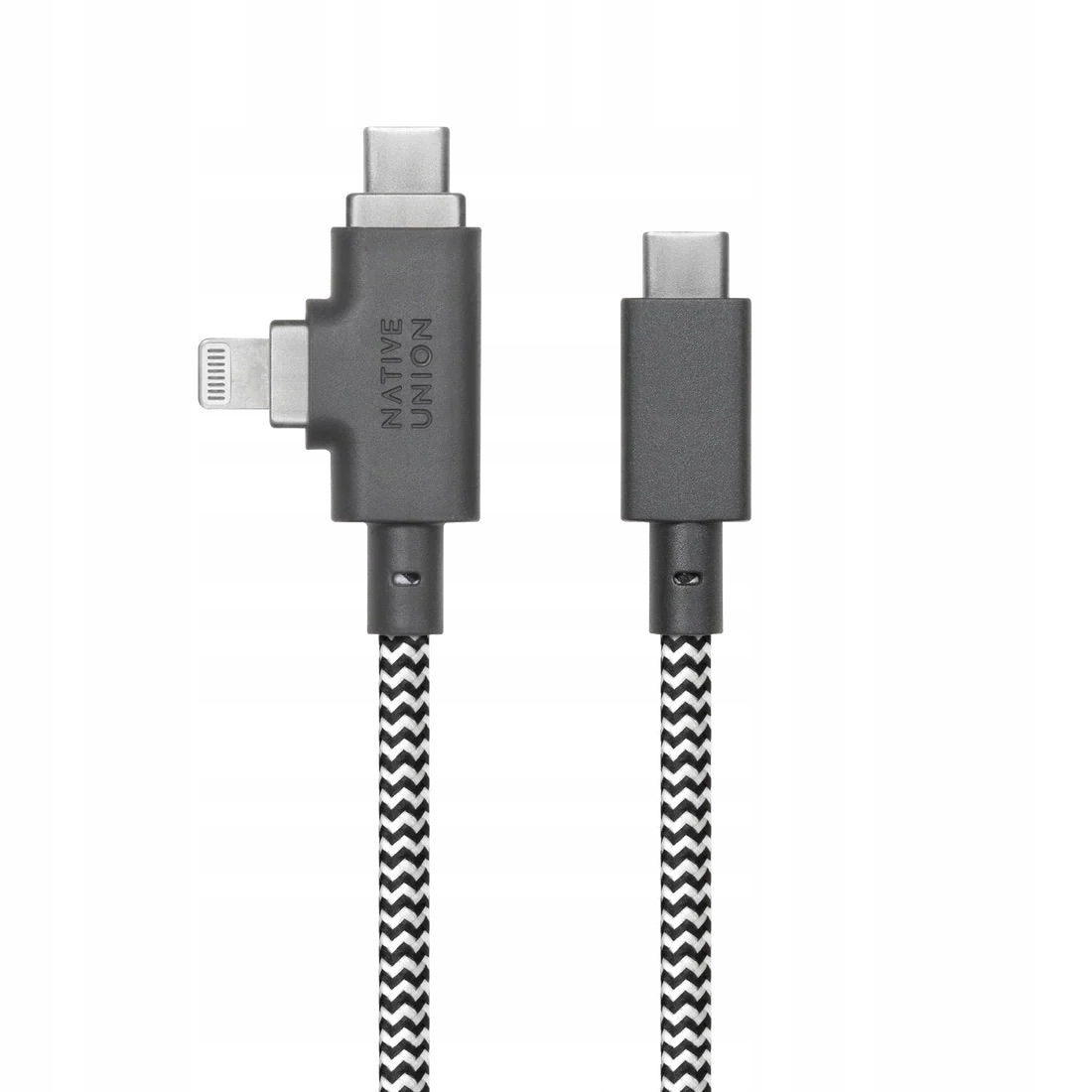 Kabel Usb-c do Usb-c i Lightning Native Union Belt Cable Duo Pro Zebra