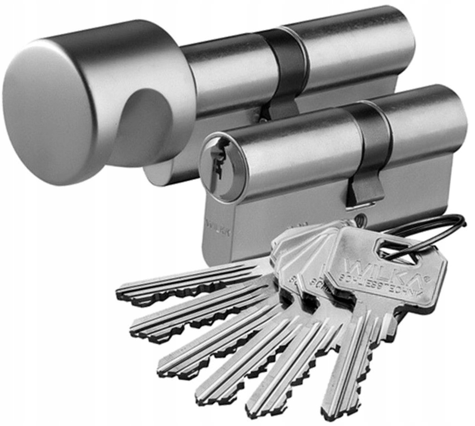 Wilka Wkładka 30/40+40G/30 Z Gałką System 1 Klucza zestaw komplet wkładek