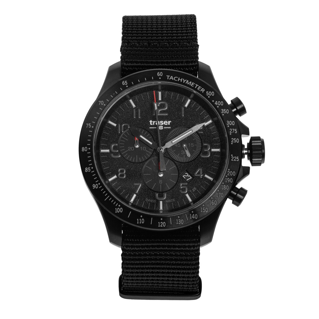 Hodinky Traser P67 Officer Pro Chronograph Ts – černé