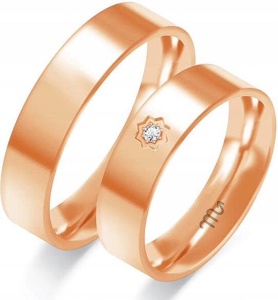 Prsten zlatý růžový gravírovaný 585 r 20 21 22, exkluzivní kolekce 14kt