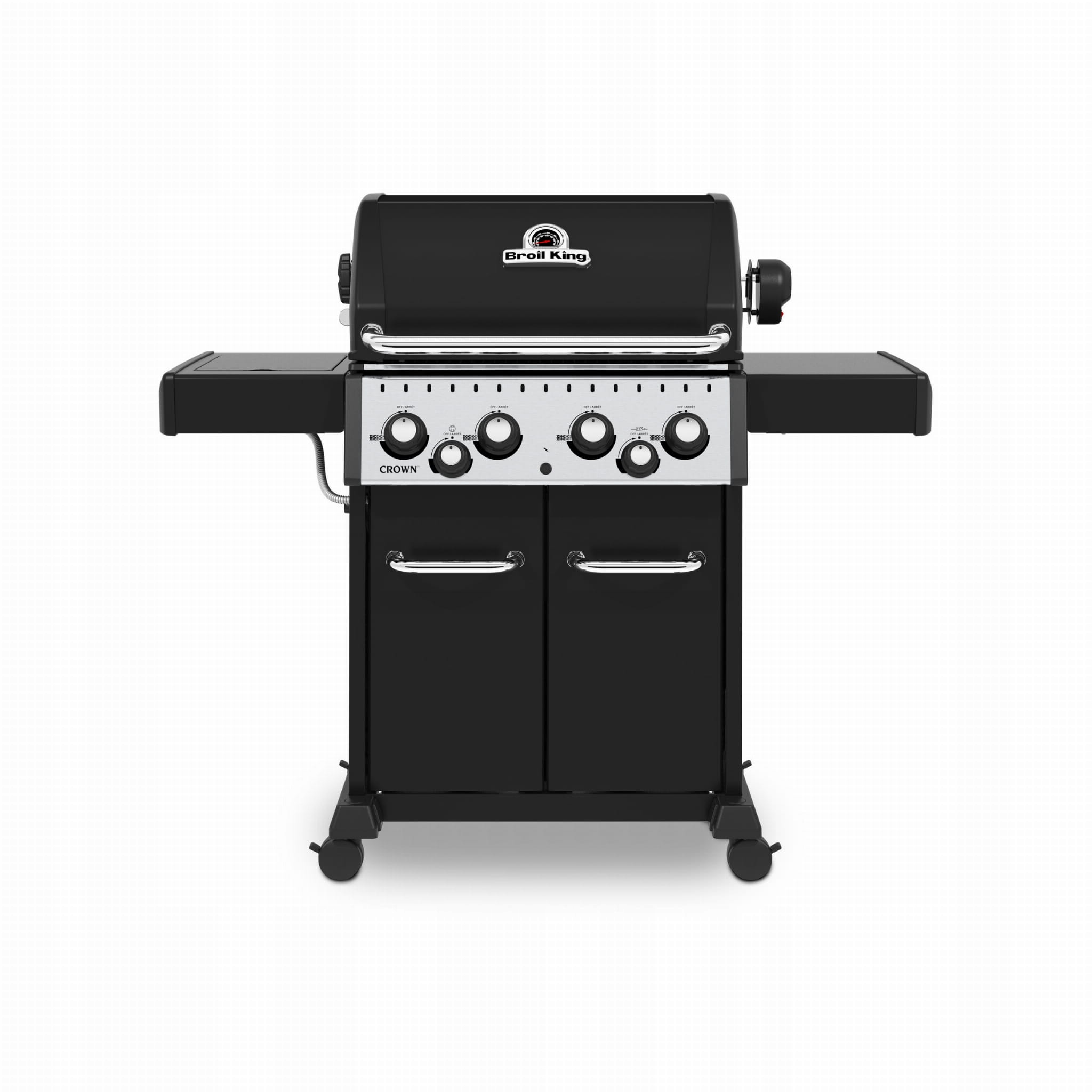 Grill gazowy Broil King Crown 490 w kolorze czarno-srebrnym