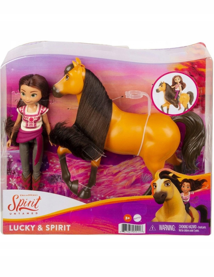 

Mustang Duch Wolności Lalka Lucky i Koń Spirit