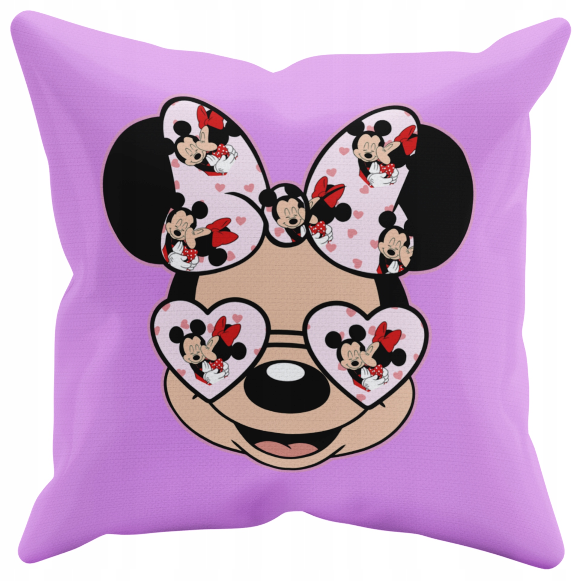 POSZEWKA NA PODUSZKĘ JAŚKA DO PRZEDSZKOLA MYSZKA MINNIE + IMIĘ GRATIS Kolor dominujący odcienie różu