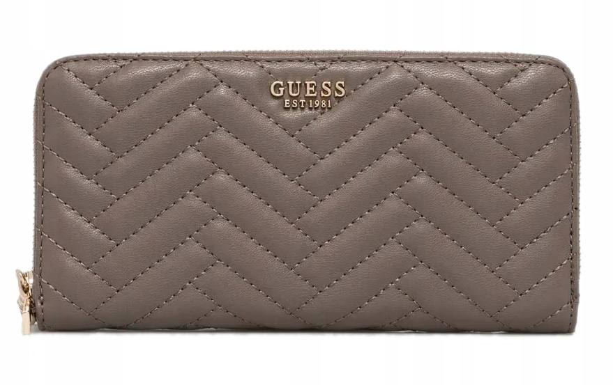 Velká Prošívaná Dámská Peněženka, Hnědá, Ženská, Prostorná Krabička Jako Dárek