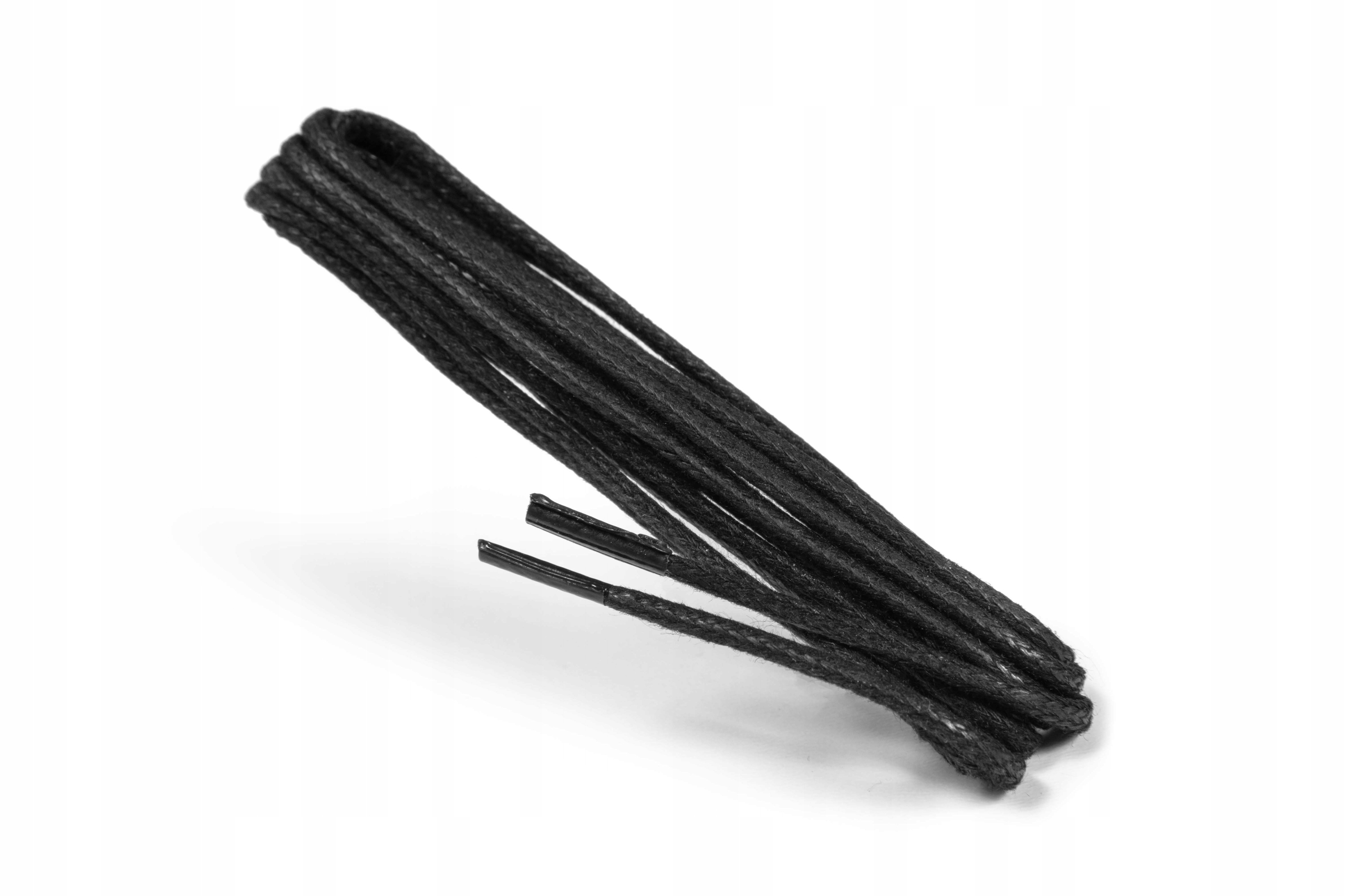 Sznurowadła okrągłe woskowane czarne 100cm