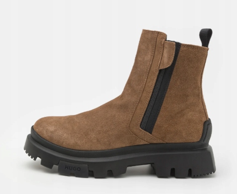 Hugo kožené lodičky Fabyan pánské, barva hnědá vel 44