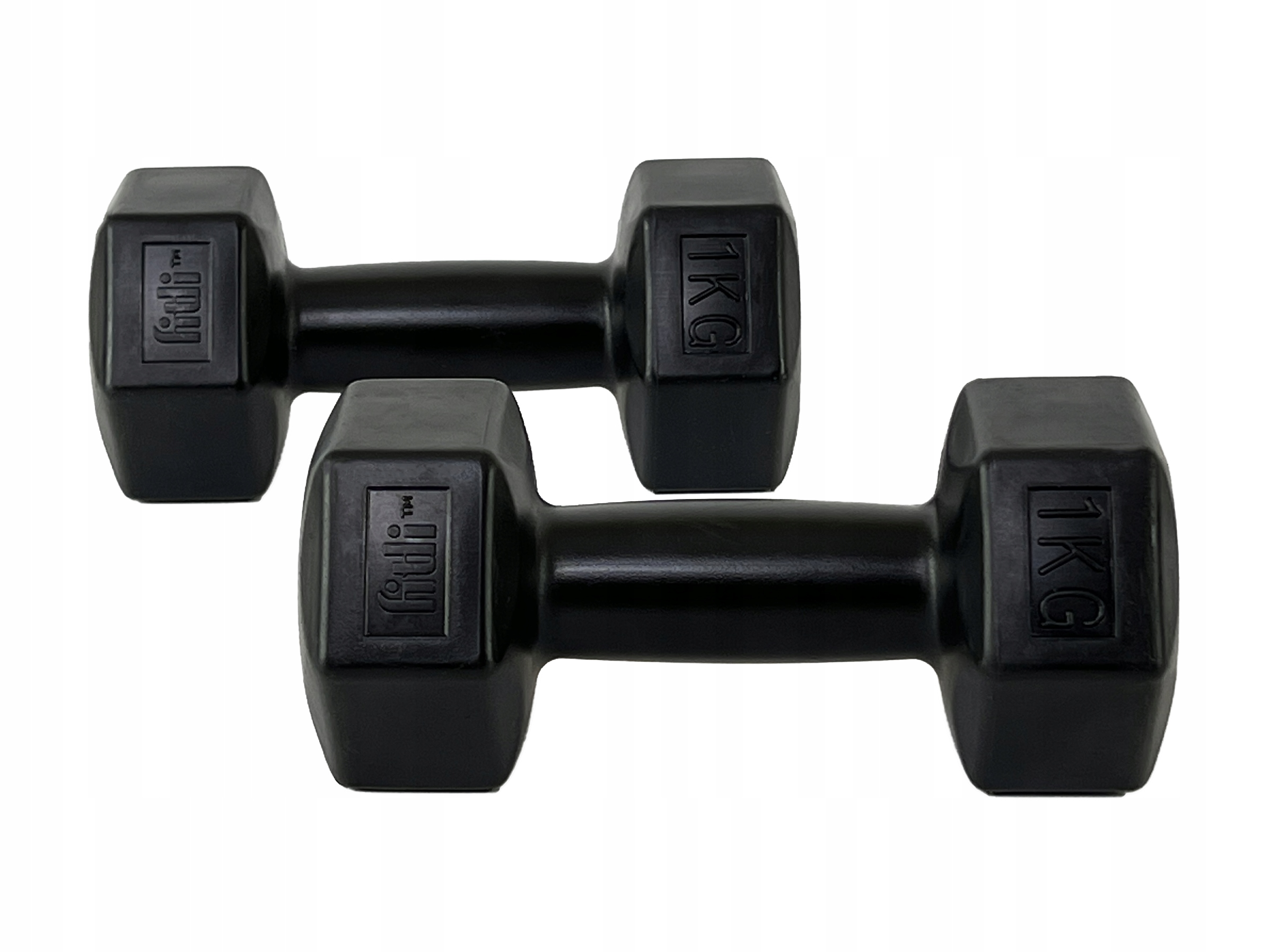 HANTLE 1KG zestaw hantli 1 kg hantelki bitumiczne CIĘŻARKI DO ĆWICZEŃ 2szt Model FTL21-1
