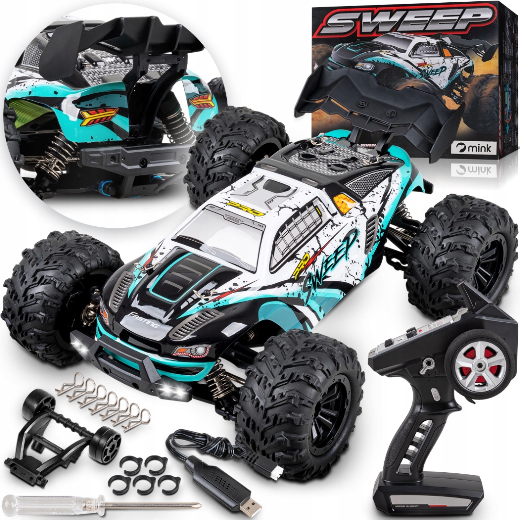 Samochód Zdalnie Sterowany Rc Mink SCY-16101PRO 4X4 70KM/H 2.4GHZ Led 1:16