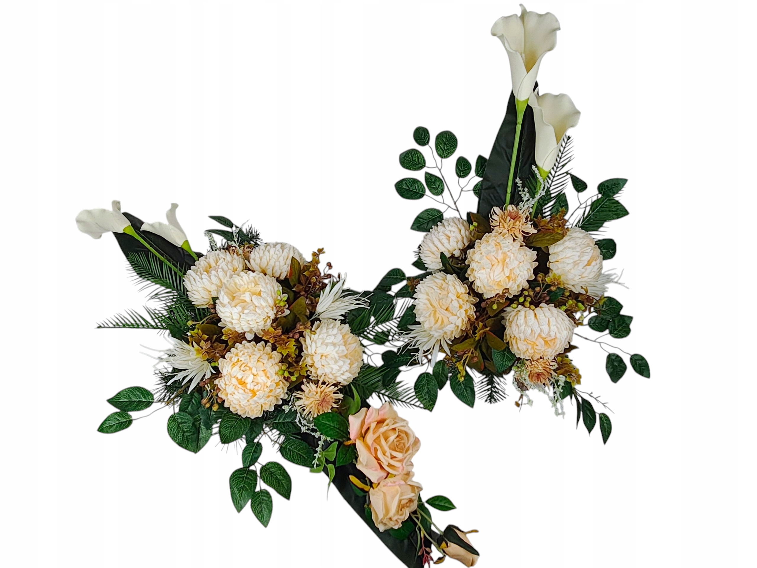 Dekorace na hrob, kompozice sada na hřbitov, pomník