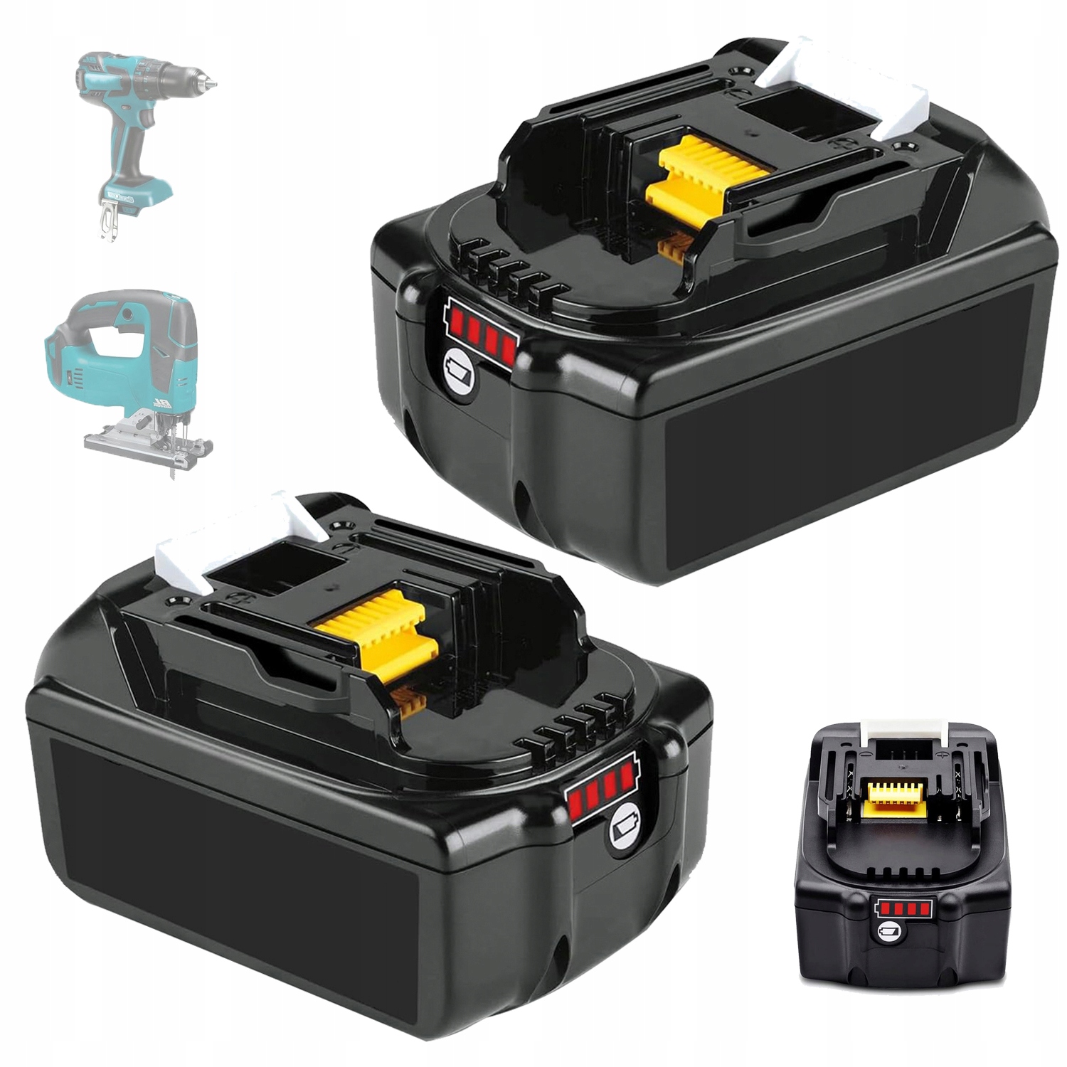 Baterie Akumulátor 18V Pro BL1850 BL1840 BL1830 BL1835 BL1815 5000mAh*2