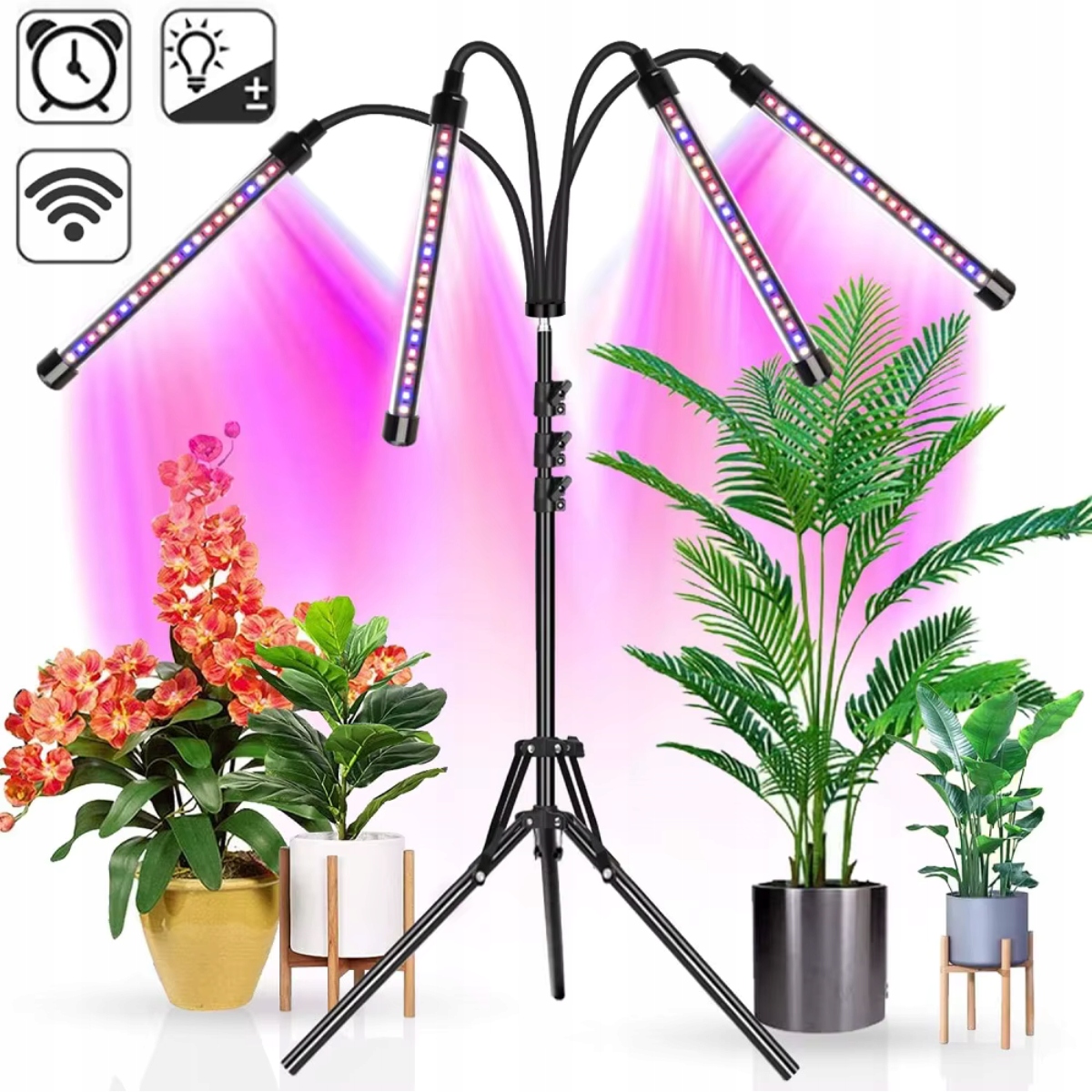 LAMPA DO UPRAWY ROŚLIN LED WZROSTU PANEL X4 TIMER DLA DOŚWIETLANIA + PILOT Typ oświetlenia GROW